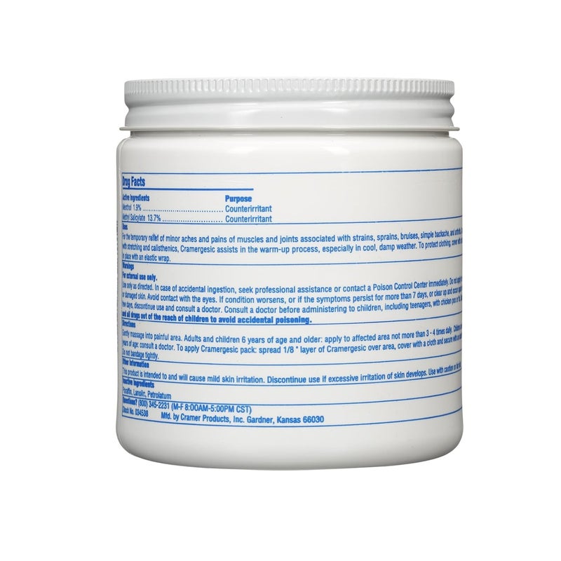 Cramergesic Mild Warmth Analgesic for Relief from Muscle Soreness Aches Joint  Arthritis Pain Penetrating Pain Relief Cream Soothes Tight Muscles Before  After Workout Exercise or Fitness - Image 3