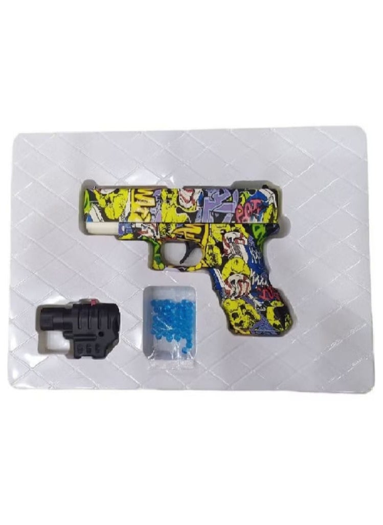 Generic Creative Design Water Bullet Gun 6-7mm Bullet Size With Lazer and Bullets K18 - Multi Color  - Image 2