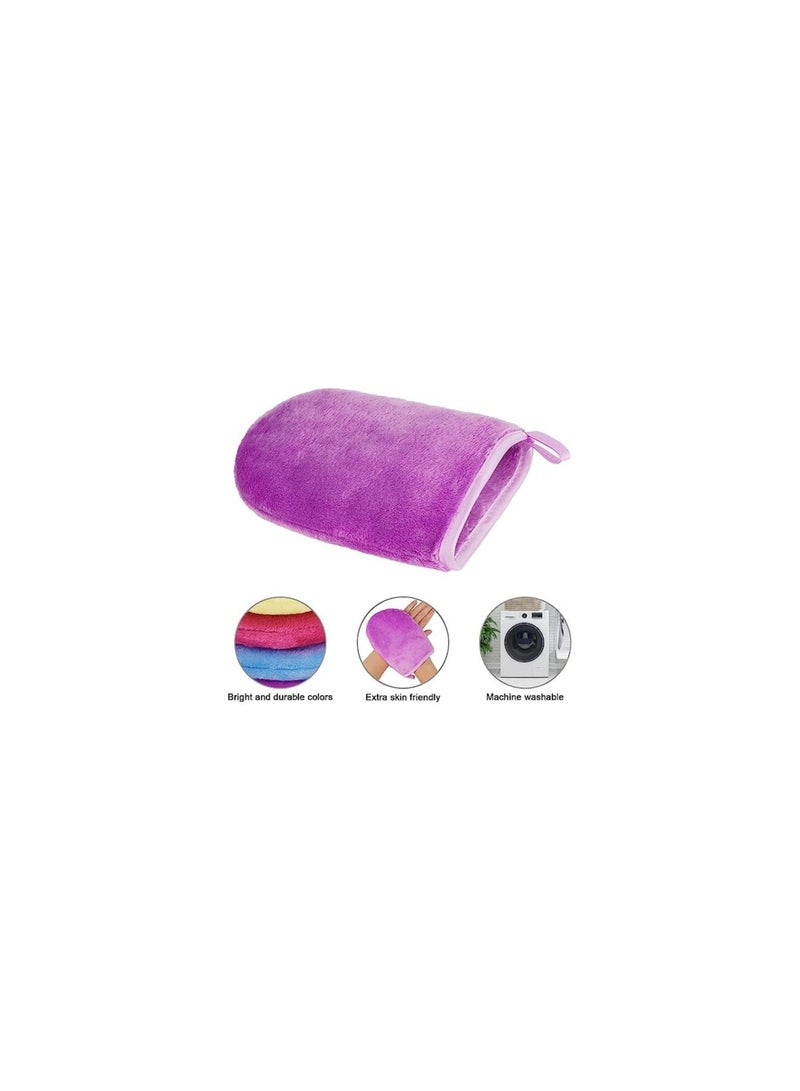 Generic Makeup Remover Glove 2 Pieces Multicolor  - Image 5