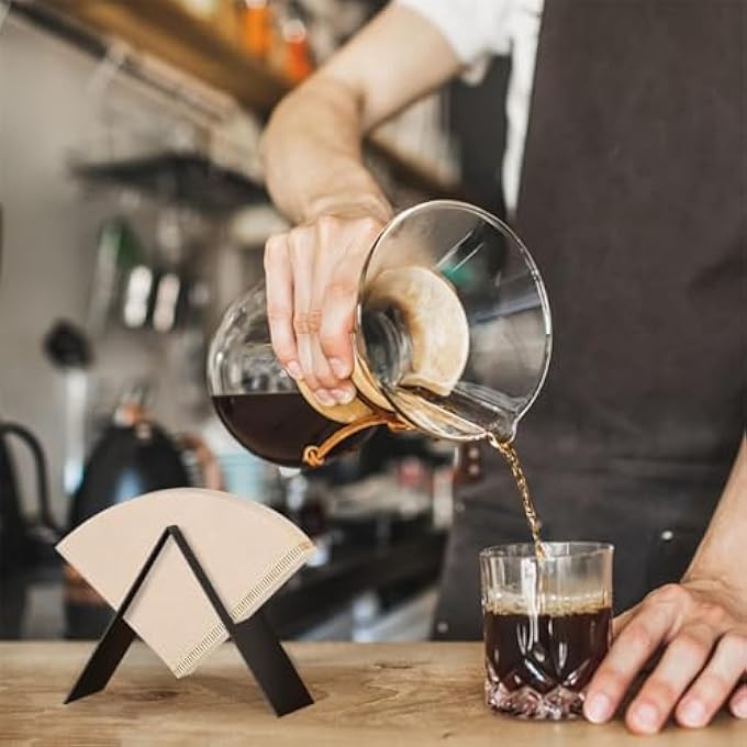 Silk Route Compact Metal Coffee Filter Holder Stylish Black Storage Stand For 75 Filters Organize Your Coffee Station - Image 5