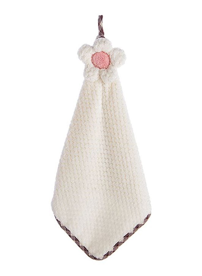 Hangable Absorbent Flower Soft Hand Towels, Non-linting Towel,Kitchen Hand Towels with Loop,Bathroom Hanging,Quick Dry Cleaning Cloths