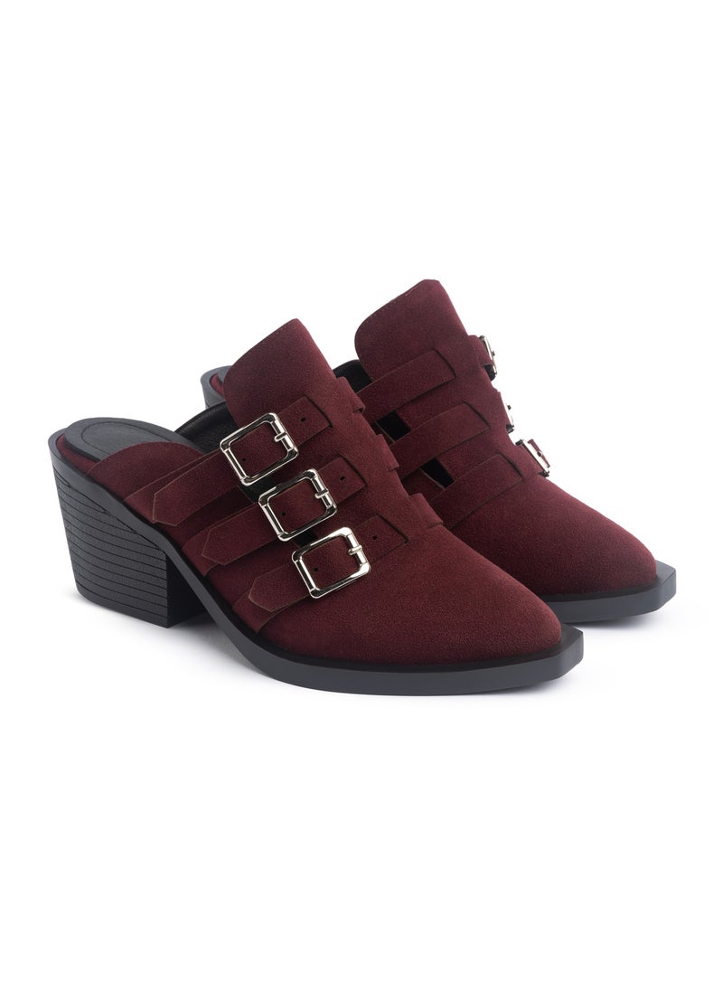 TGS Triple Buckle Heel Mules  - Image 2
