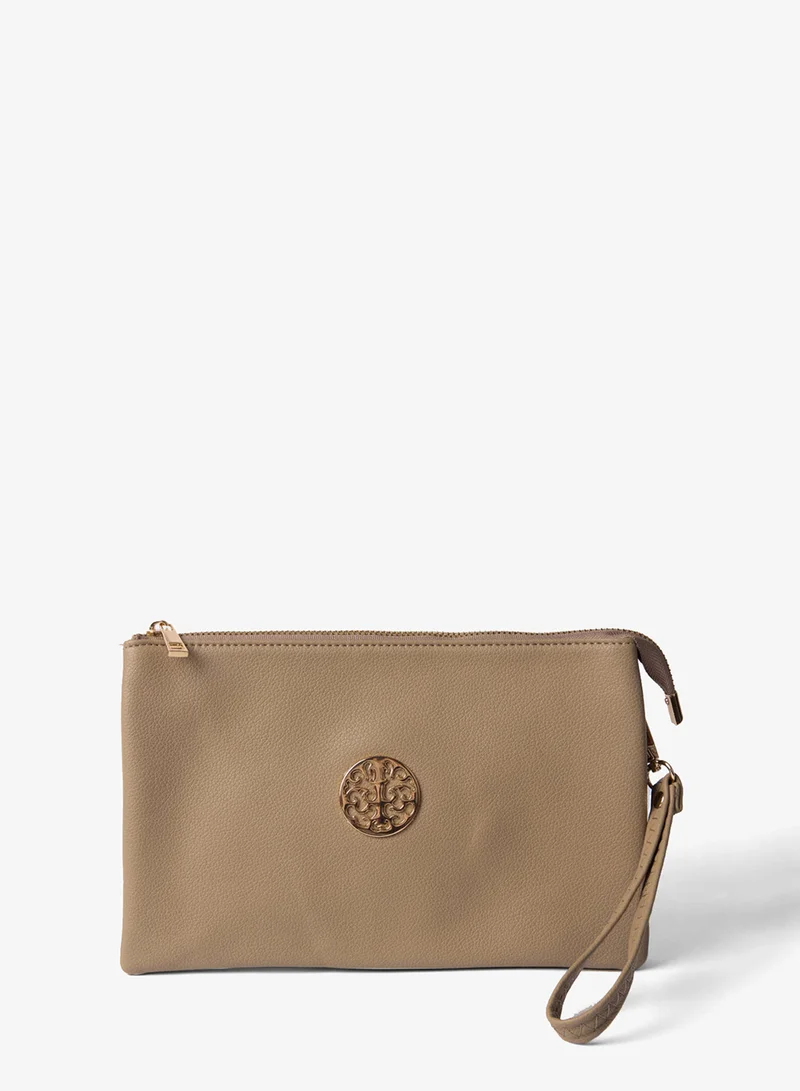 بلو فانيلا Clutch With Detachable Strap