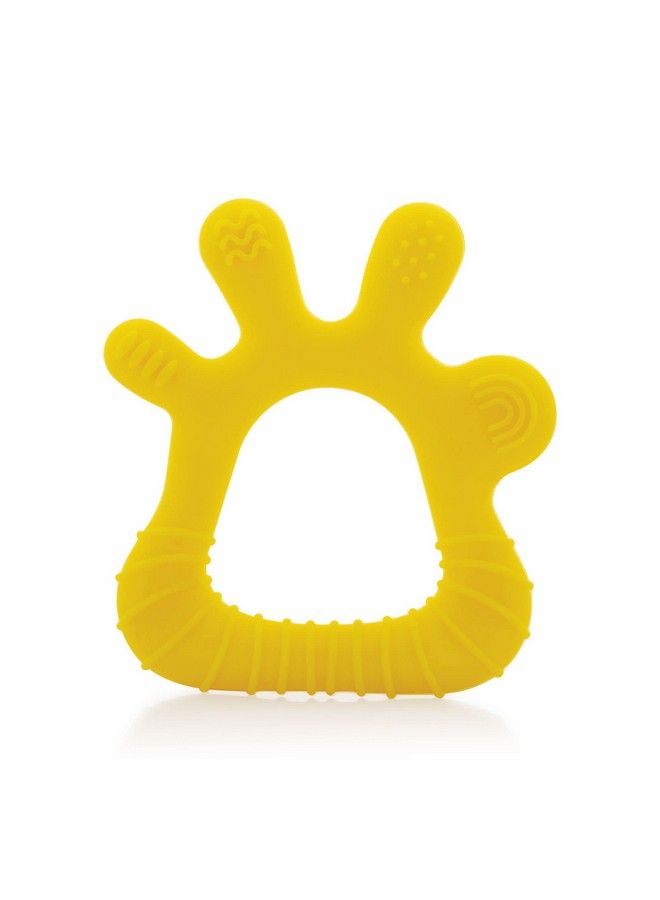 Beebaby Finger Shape Soft Silicone Teether For 3 To 6Months With Storage Case Bpa Free Teething Toy For Babies With Textured Surface For Soothing Gums. 100% Food Grade (Fingeryellow) - Image 2