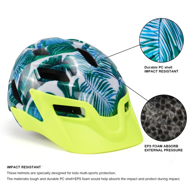 Exclusky Kids Bike Helmet Adjustable And Multi-Sport Boys Girls Helmet Ages 5-14 - Image 3