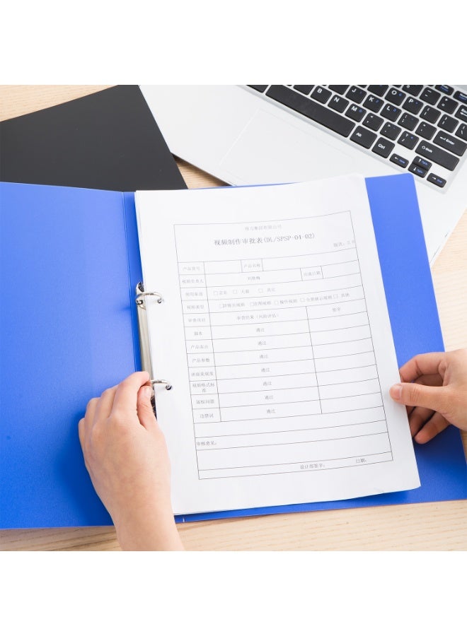 Deli E5382 A4 Ring Binder 鈥?Durable PP Cover, Easy Customization with Insertable Sleeves, Office-Friendly Colors, Long-Term Use - Image 4