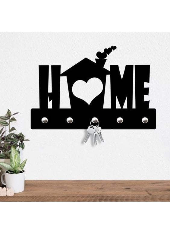 Sword Wood - Swordwood Laser Cut Wall Keychain Love Home Decor SW-00121SWORDWOOD Laser Cut Wall Keychain Love Home Decor SW-00121 - Image 1