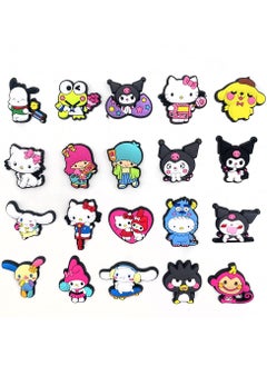 Excefore Crocs Shoe Decoration Charms 20 Pcs Cartoon lovely Charms Shoes Charm for Crocs Hole Hole Shoe for Kids Boys Girls Man Woman Party Favor  - Image 1