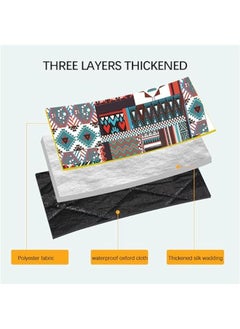 HOOKOR Beach Mat, Picnic Blankets Waterproof Sandproof with Waterproof Backing, Outdoor Blanket for Travel, Camping, Hiking, 59x79 inch (38-02)  - Image 4