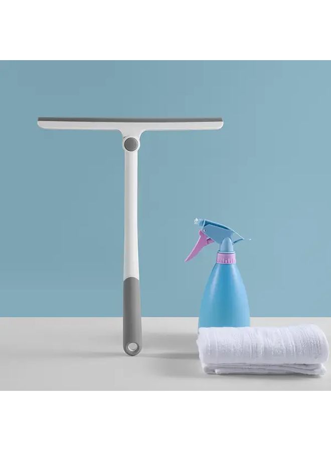 Blue T Shaped 360 Rotating Glass Squeegee For Window And Bathroom Cleaning 1pc - Image 2
