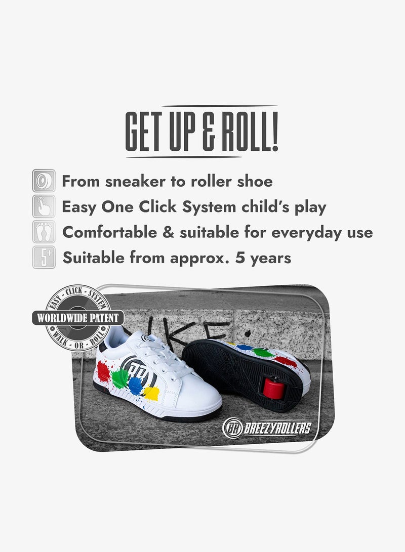 BREEZYROLLERS BREEZY ROLLERS shoes with wheels for children, Roller skates sneakers kids, From children's street shoes to roller skates in a few seconds, Patented click system, Trainers with wheels for girls & boys - Image 2