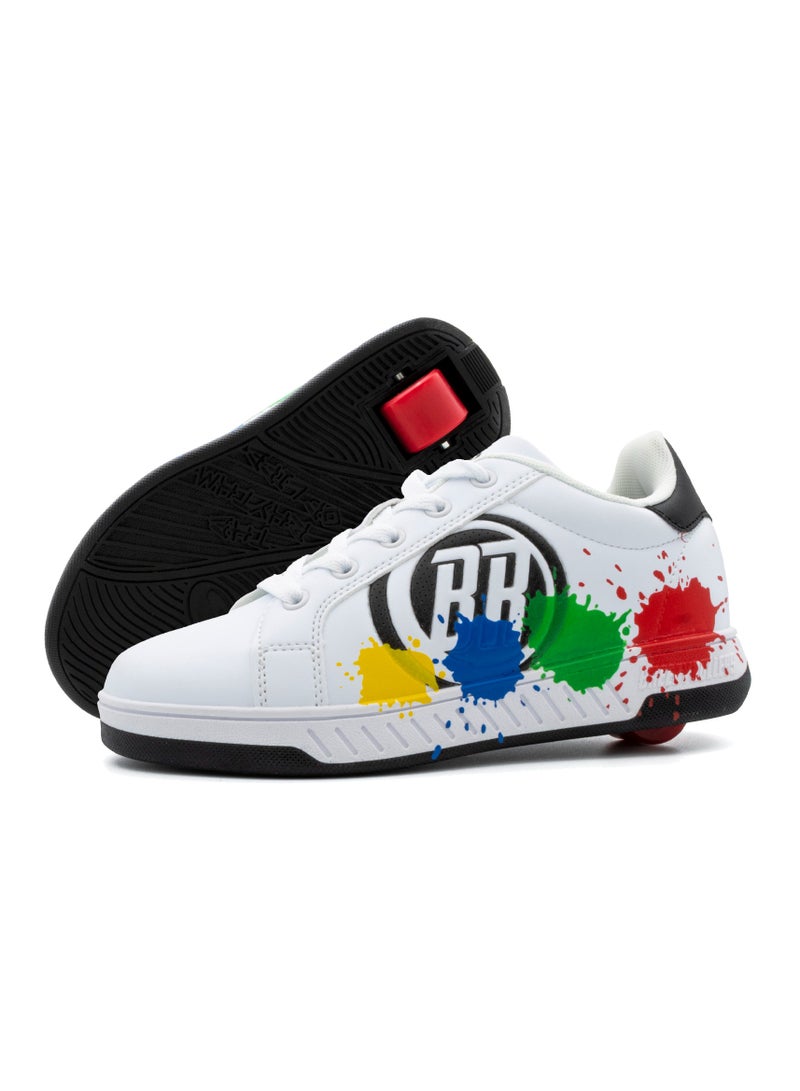 BREEZYROLLERS BREEZY ROLLERS shoes with wheels for children, Roller skates sneakers kids, From children's street shoes to roller skates in a few seconds, Patented click system, Trainers with wheels for girls & boys - Image 1
