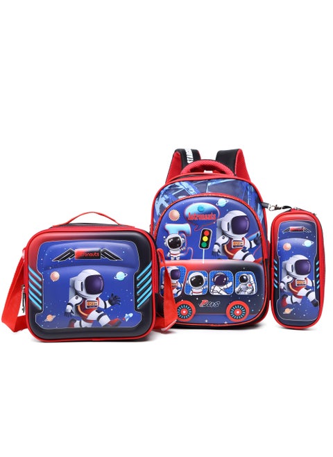 Baby Backpack 3Pcs Combo For Baby Girl With Adjustable Strap For School 12 Inch