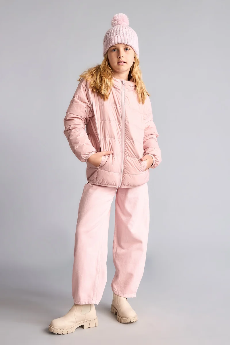 ديفاكتو Girl Hooded Puffer Jacket