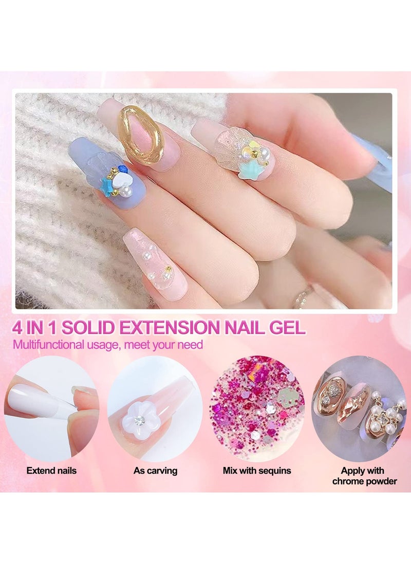 SYOSI - Solid Sculpture Builder Gel for Nails, Nail Sculpting Gel, Non-Sticky Hand Solid Builder Gel, Upgrade Hard Nail Extension Gel, 3d sculpting gel for Nail Art Design - Image 1