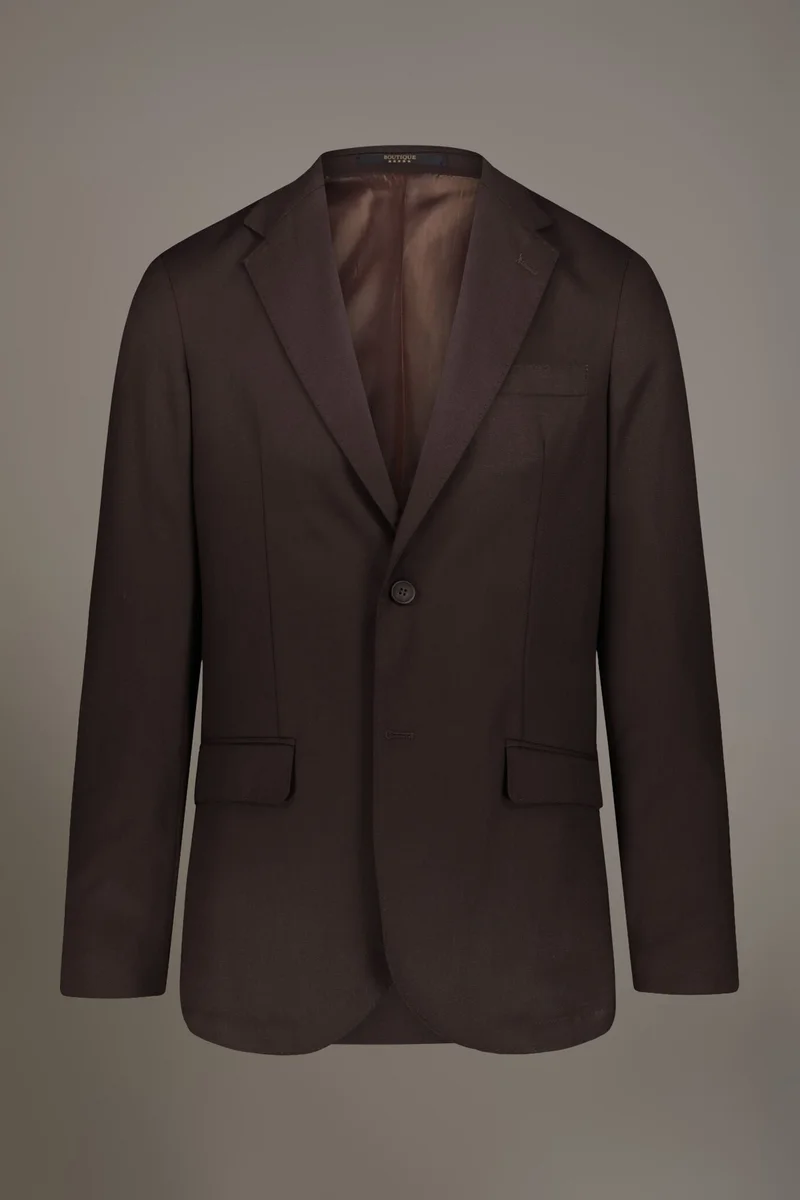 Doppelganger  Single breasted jacket solid colour - Brown for Men | Best Price UAE