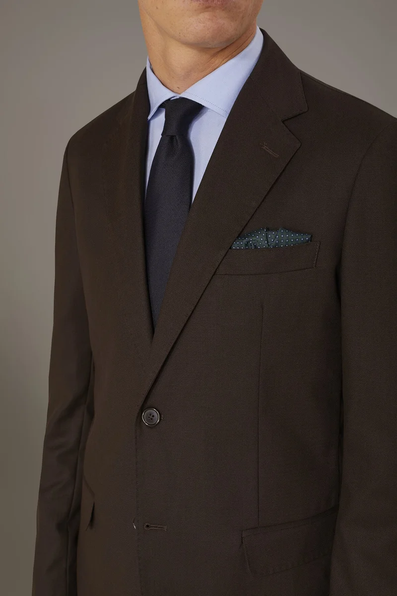 Doppelganger  Single breasted jacket solid colour - Brown for Men | Best Price UAE