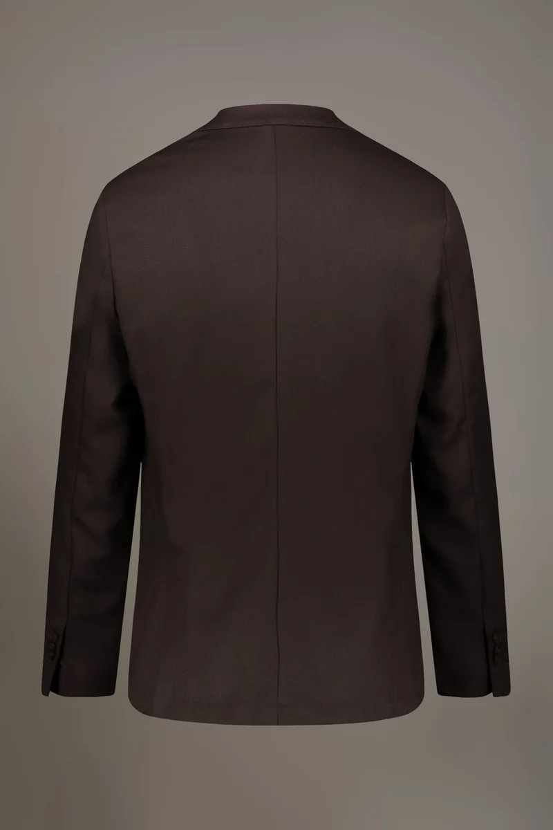 Doppelganger  Single breasted jacket solid colour - Brown for Men | Best Price UAE