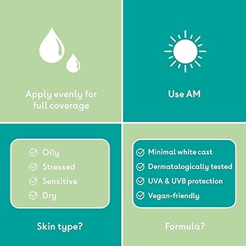 Q+A QA Niacinamide Daily Sunscreen SPF 50 UltraLight NonGreasy BroadSpectrum UVAUVB Protection Oil Control Pore Refining Hydrating 90 Natural Ingredients Vegan CrueltyFree 50ml - Image 4
