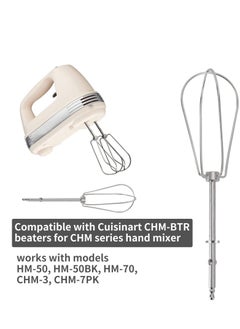 Hand Mixer Beaters Replacement for CHM Series Hand Mixer, Compatible with Cuisinart CHM-BTR Beaters-HM-50, HM-50BK, HM-70, CHM-3, CHM-7PK, Perfect Fit for Cuisinart Hand Mixer Attachments(2 Pack) - pzsku/Z34D116D0DB31F6A0137DZ/45/_/1721844556/8bdcbd1f-88c5-4c0e-9658-45ed6b309b9a