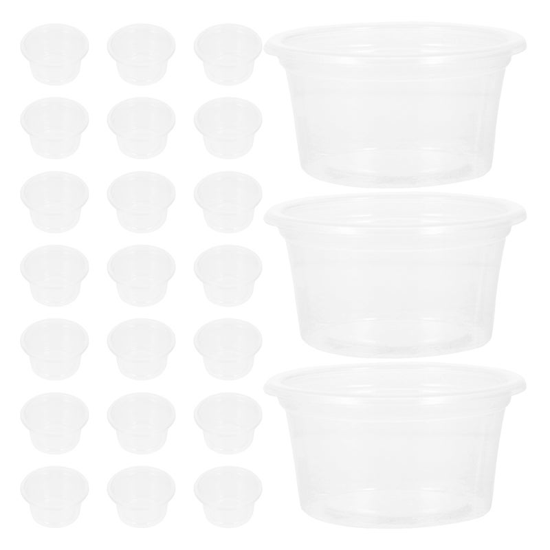 100 pcs Reptile Water Dish: 25ml Clear Water Bowl - Reusable Small Minimalist Feeder Bowl For Snake Lizard Frog - Reptile Supplies - Image 4
