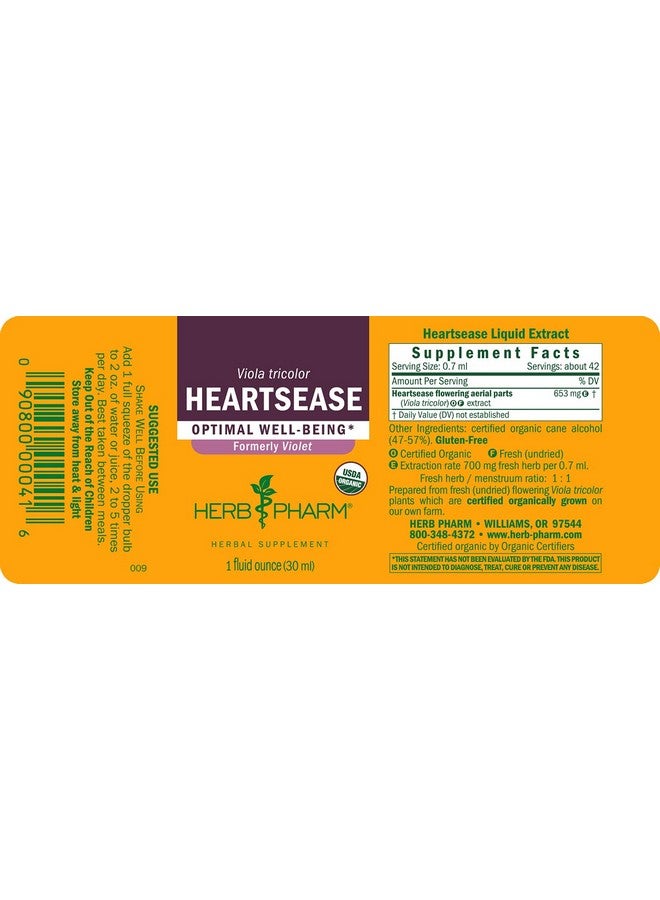 Herb Pharm Certified Organic Violet Liquid Extract, 1 Fl oz - Image 2