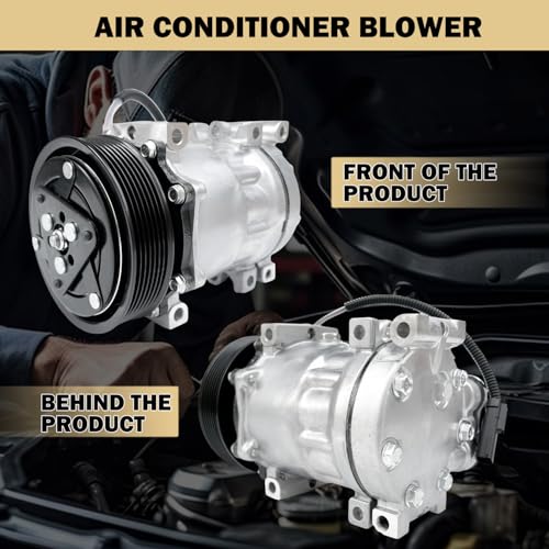 Aspligo Air Conditioner AC Compressor Fits for Dodge- Durango Dakota Ramcharger Ram 3500/2500/1500 1994-2002, with A/C Clutch, CO4785C AC Compressor, Replaces 4849040AC, 55055540, 55055802AD - Image 3