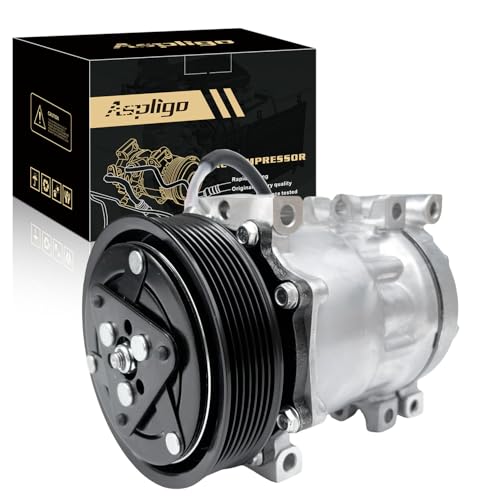Aspligo Air Conditioner AC Compressor Fits for Dodge- Durango Dakota Ramcharger Ram 3500/2500/1500 1994-2002, with A/C Clutch, CO4785C AC Compressor, Replaces 4849040AC, 55055540, 55055802AD - Image 1