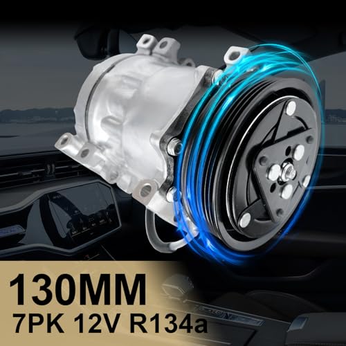 Aspligo Air Conditioner AC Compressor Fits for Dodge- Durango Dakota Ramcharger Ram 3500/2500/1500 1994-2002, with A/C Clutch, CO4785C AC Compressor, Replaces 4849040AC, 55055540, 55055802AD - Image 2