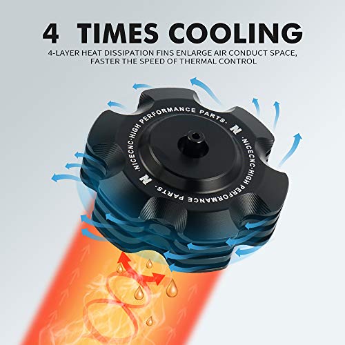 NICECNC Black Gas Fuel Cap with Breather Tube Compatible with Yamaha Raptor 700 700R 50 BW350 GRIZZLY 125 RT100 TTR110 TTR 110, Replacement for 2FJ-24610-00-00, 2FJ-24610-20-00, 2FJ-24610-10-00 - Image 3