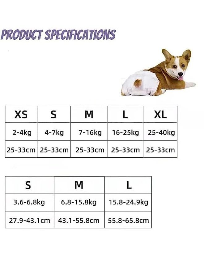 Disposable Dog Diapers Female Super Absorbent Doggie Diaper Puppy Diapers Leak-Proof Fit Cat Diapers for Doggy in Heat Excitable Urination Incontinence Training(L) - Image 2