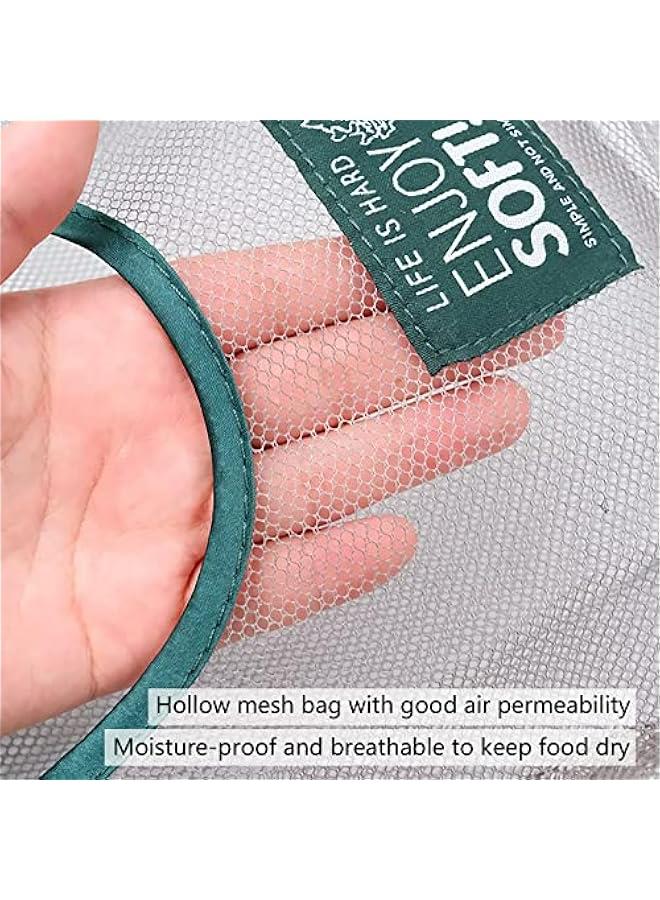 Durable Mesh Produce Bags for Kitchen Storage Organizer, Hanging Breathable Bags for Fruit Vegetable Onion Garlic Potato Tomato, Large Shopping Handbag Grocery Net, Small Storage Solution.  - Image 5