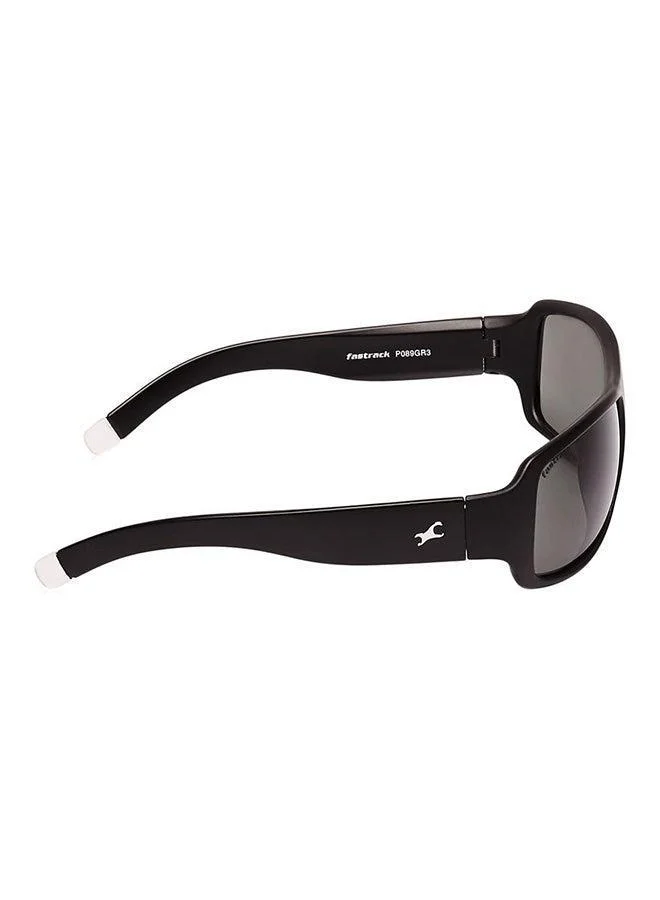 fastrack Black Wraparound Men Sunglasses