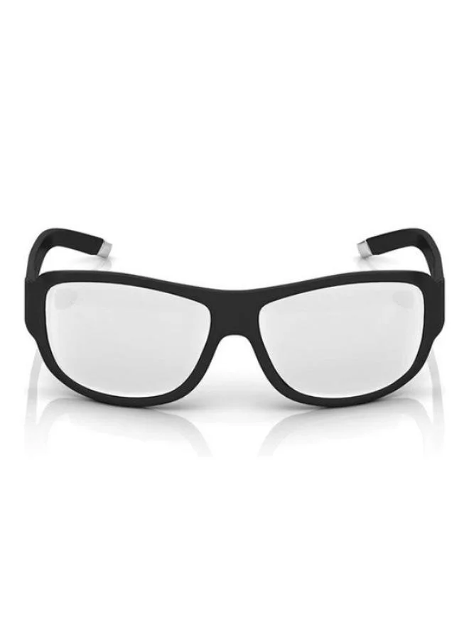 fastrack Black Wraparound Men Sunglasses