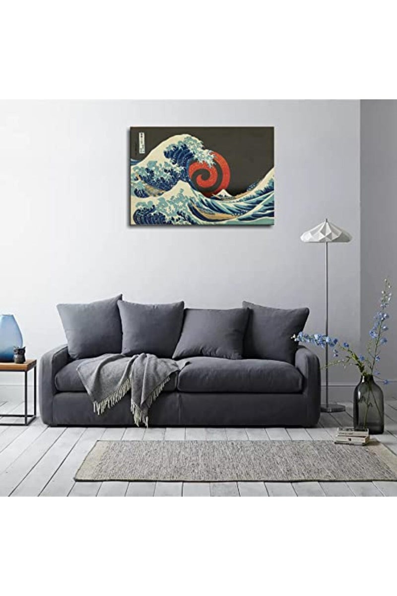 Greatwave Poster Stars Canvas Prints Starry Sky Wall Art For Home Office Decorations With Framed 24"x16" - Image 2