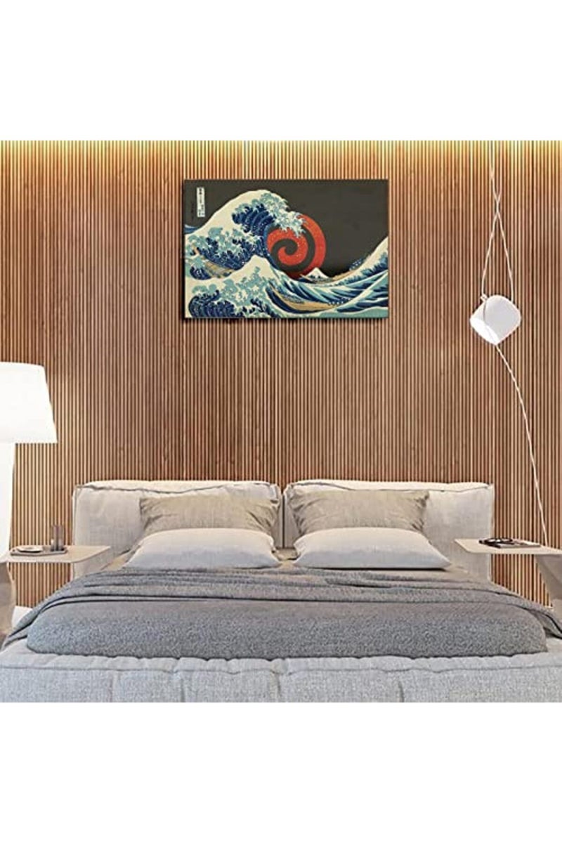 Greatwave Poster Stars Canvas Prints Starry Sky Wall Art For Home Office Decorations With Framed 24"x16" - Image 3