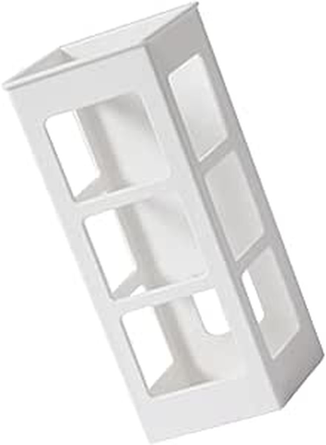 White Wall Mounted Hair Tool Organizer Curling Iron Holder Heat Resistant - Image 1