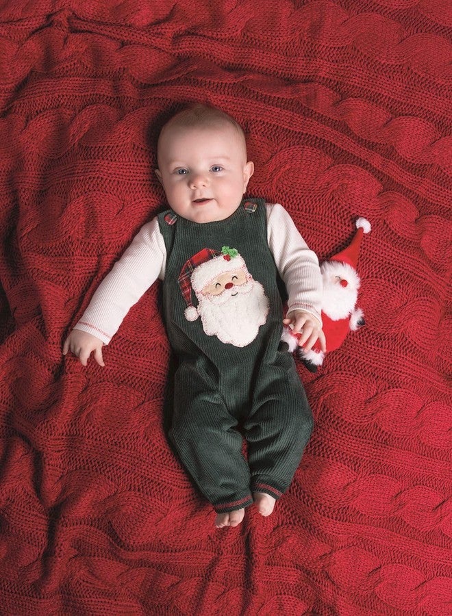 Mud Pie Kids Christmas Santa Green Cord Longall Set - Image 2