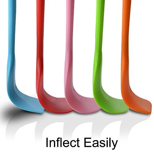 We3 Silicone Spatula Set,Heat-Resistant Spatulas,Non-Stick Rubber Spatulas with Stainless Steel Core Pink Set of 4 - Image 4