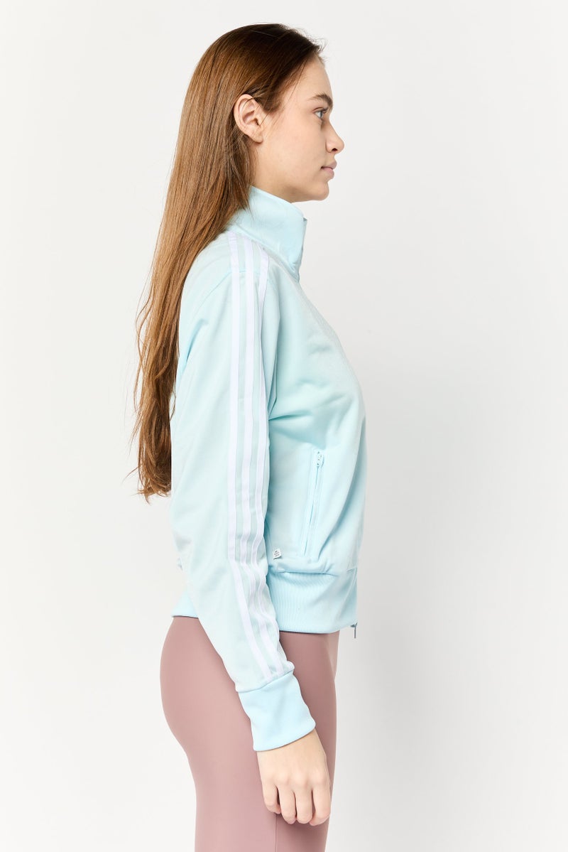 adidas Originals Women Sportswear Fit Classic Firebird Training Track Jacket, Light Blue  - Image 3