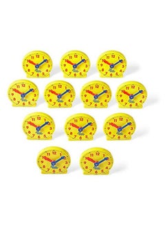 hand2mind Mini Geared Clock Learning Clock Kids Clock Learning Teaching Clock Telling Time Teaching Clock Lean To Tell Time Clock For Kids Learning To Tell Time Clocks For Classroom (Set Of 12)  - Image 4
