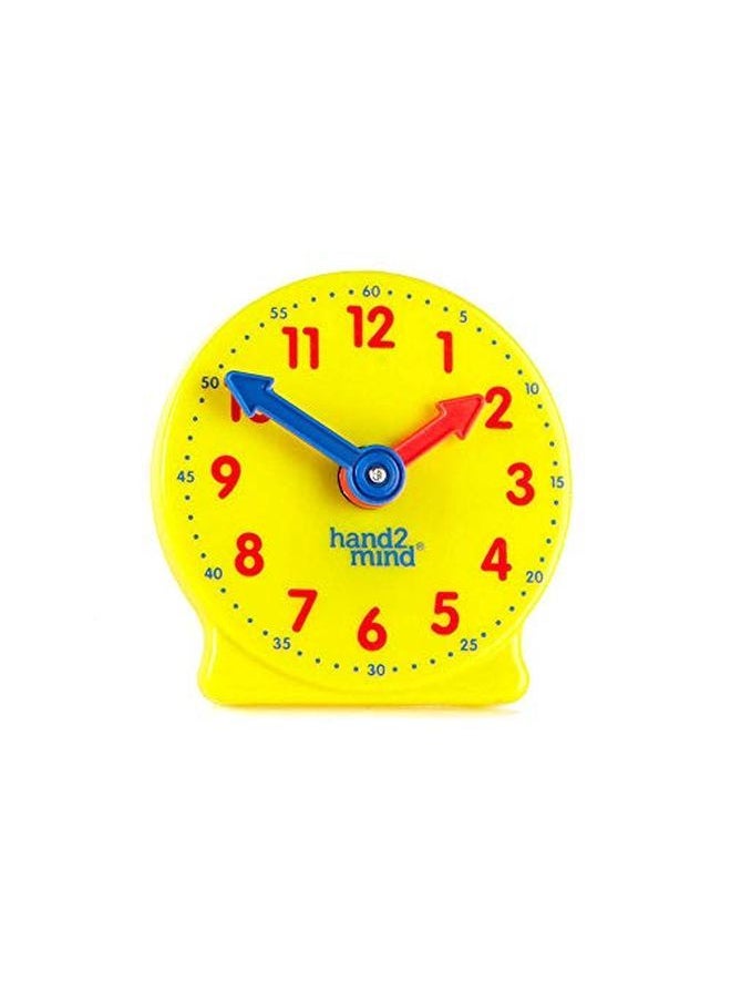 hand2mind - Mini Geared Clock Learning Clock Kids Clock Learning Teaching Clock Telling Time Teaching Clock Lean To Tell Time Clock For Kids Learning To Tell Time Clocks For Classroom (Set Of 12) - Image 1