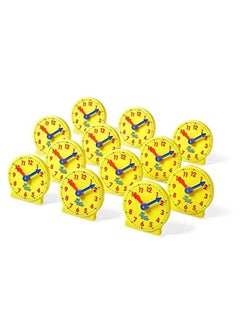hand2mind Mini Geared Clock Learning Clock Kids Clock Learning Teaching Clock Telling Time Teaching Clock Lean To Tell Time Clock For Kids Learning To Tell Time Clocks For Classroom (Set Of 12)  - Image 3