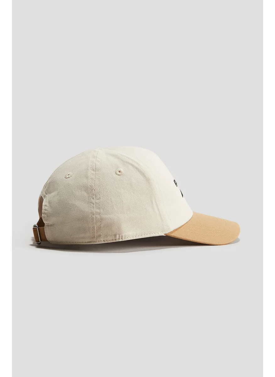 H&M Embroidered-Motif Cotton Cap