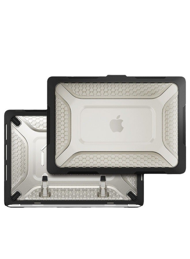 General MacBook Air 13 series protective cover laptop protective shell Mac Book Pro series anti-collision heat dissipation protective shell  - Image 1