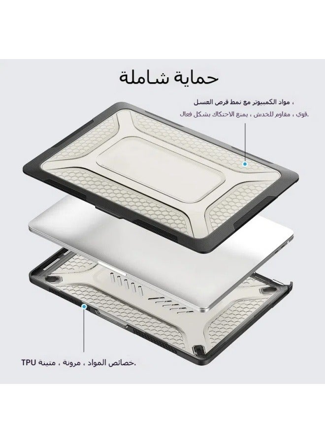General MacBook Air 13 series protective cover laptop protective shell Mac Book Pro series anti-collision heat dissipation protective shell  - Image 2