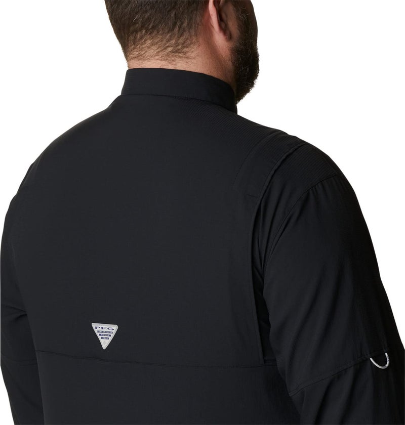Columbia Sportswear Long Sleeve Tamiami II Shirt BLACK Lg - Image 5