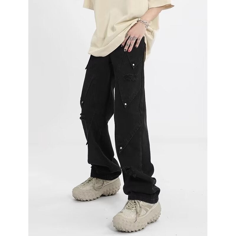 Unisex Casual Daily Denim Jeans - Image 1
