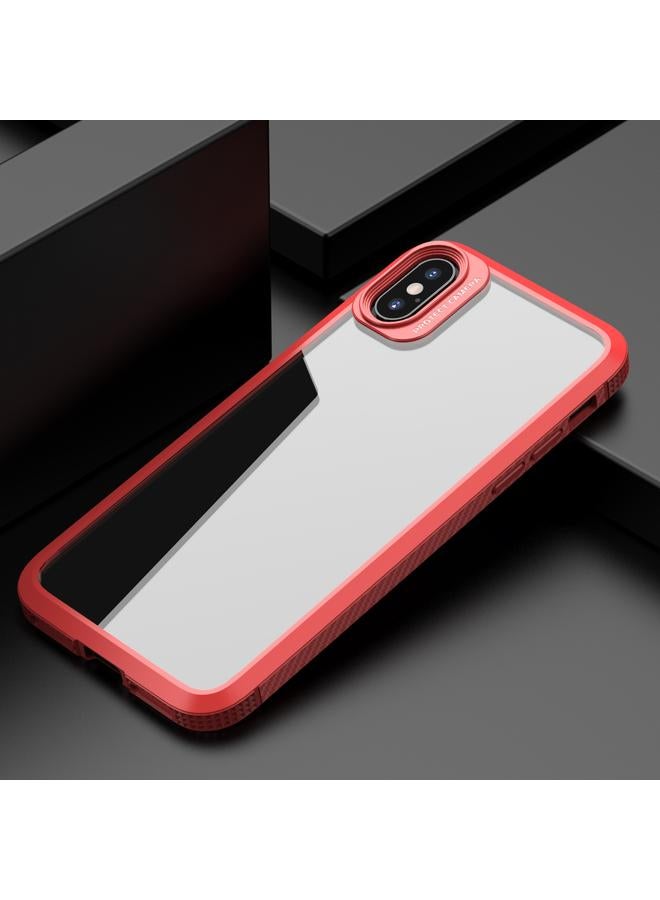 S-TOP Case For iPhone XS Max MG Series Carbon Fiber TPU + Clear PC Four-corner Airbag Shockproof Case - Image 1