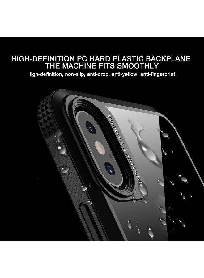 S-TOP Case For iPhone XS Max MG Series Carbon Fiber TPU + Clear PC Four-corner Airbag Shockproof Case - Image 5